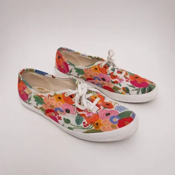 KEDS x RIFLE PAPER CO. Champion Garden Party Sneaker Size 6 - Picture 2 of 12